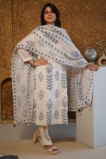 Alabaster Kota Doria Kurta Set