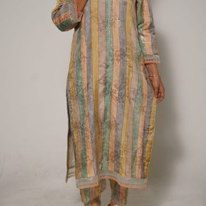 Four Shades Muslin Kurta Set