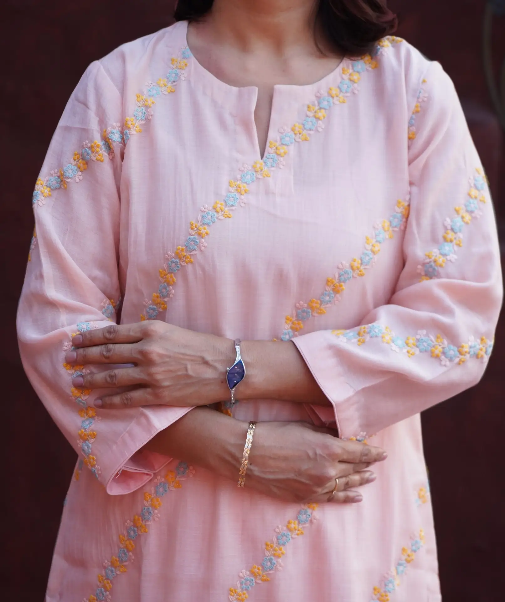 Peachy Vibes Mul-Cotton Kurta Set - Image 2