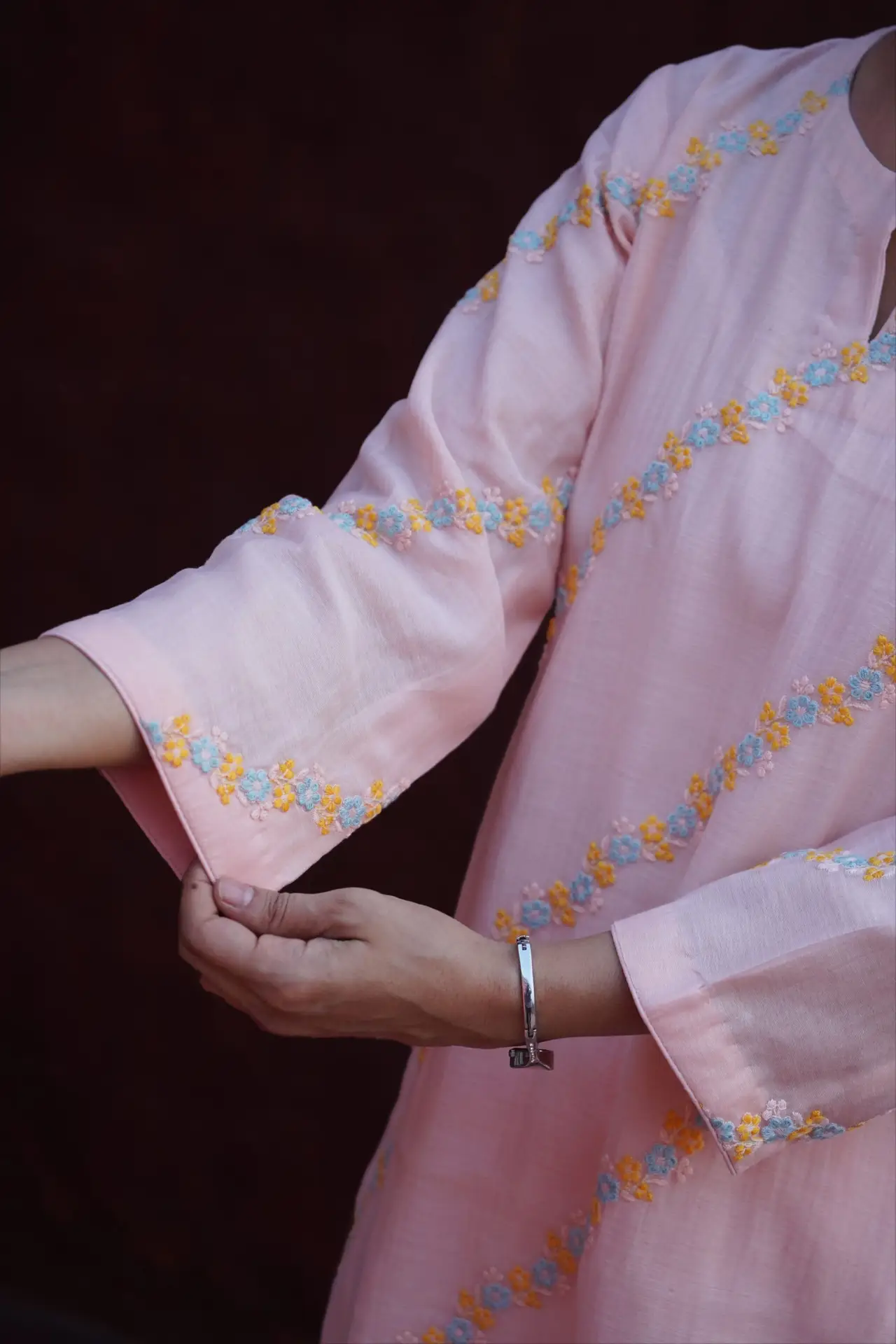 Peachy Vibes Mul-Cotton Kurta Set - Image 3