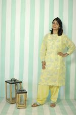 Powder Yellow Muslin Kurta Set – Breezy Elegance 🌼Yellow Breeze